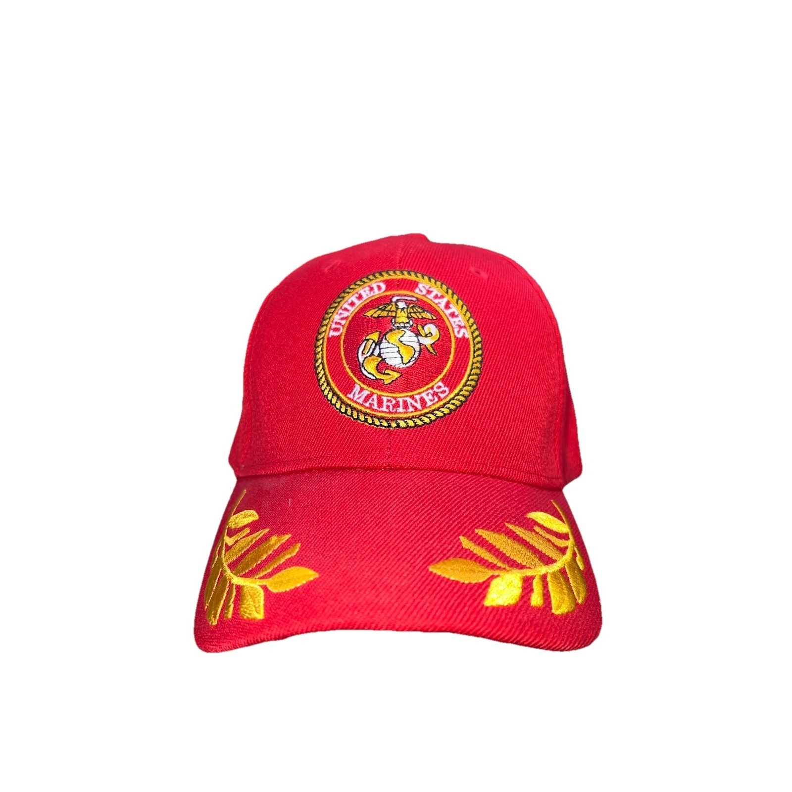United States Marine Corps Eagle Globe Anchor Embroidered Seal Gold Leaf Usmc